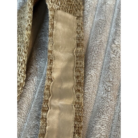 Vintage Chaps Ralph Lauren Men’s Necktie Tan/Brown Knit Neiman Marcus - Picture 9 of 16